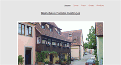 Desktop Screenshot of pension-gerlinger.de