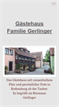 Mobile Screenshot of pension-gerlinger.de